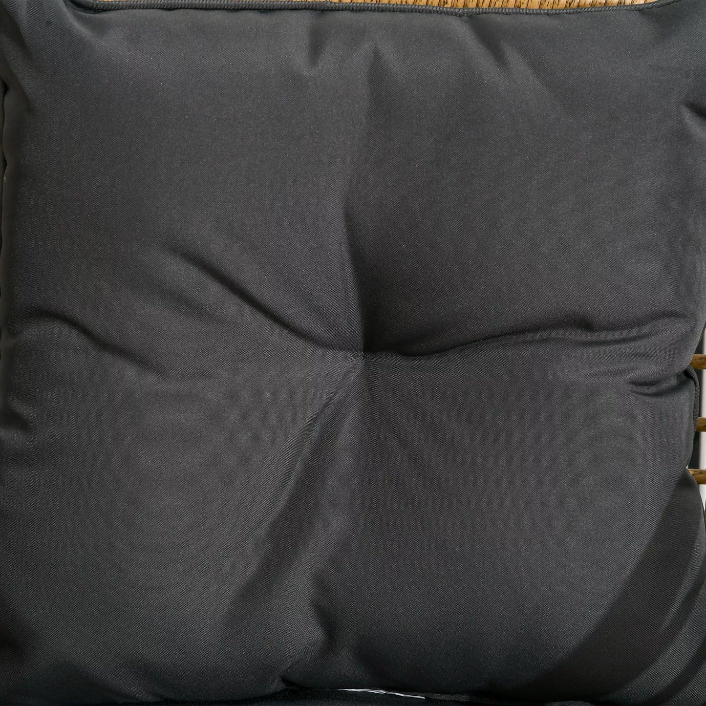 3 dalių bistro komplektas, atsparus oro sąlygoms, 1 staliukas, 2 kėdės, 62 cm x 65 cm x 78 cm, smėlio+tamsiai pilka