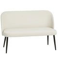 Dviejų vietų sofa, 127 cm pločio, smėlio spalvos