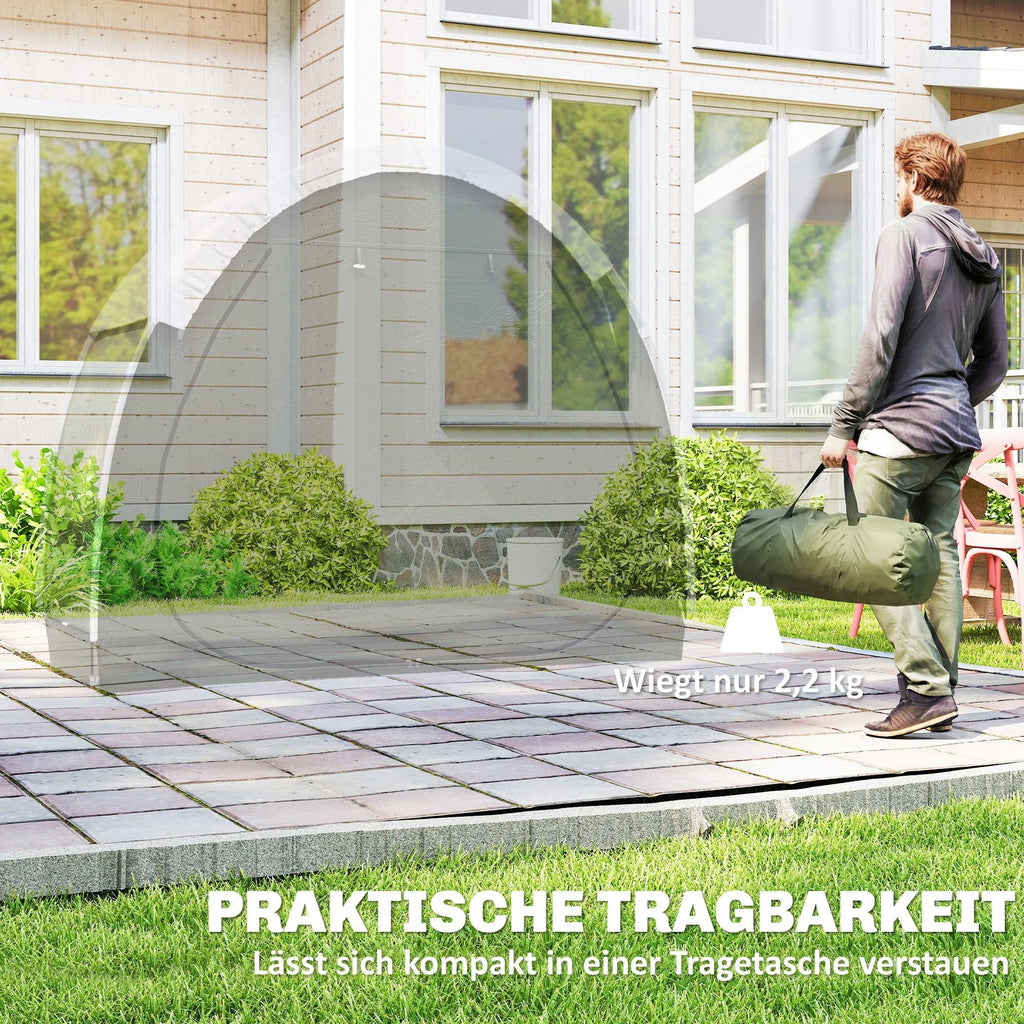 Dviračių palapinė 2 dviračiams 200 x 80 x 170 cm vandeniui atspari žalia