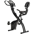 Dviratis treniruoklis HOMCOM 2-in-1, sulankstomas, iki 120 kg, juodas