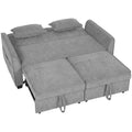 Dvivietė išskleidžiama sofa 4-in-1, pilka