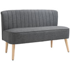 Dvivietė sofa, 117 cm, pilka