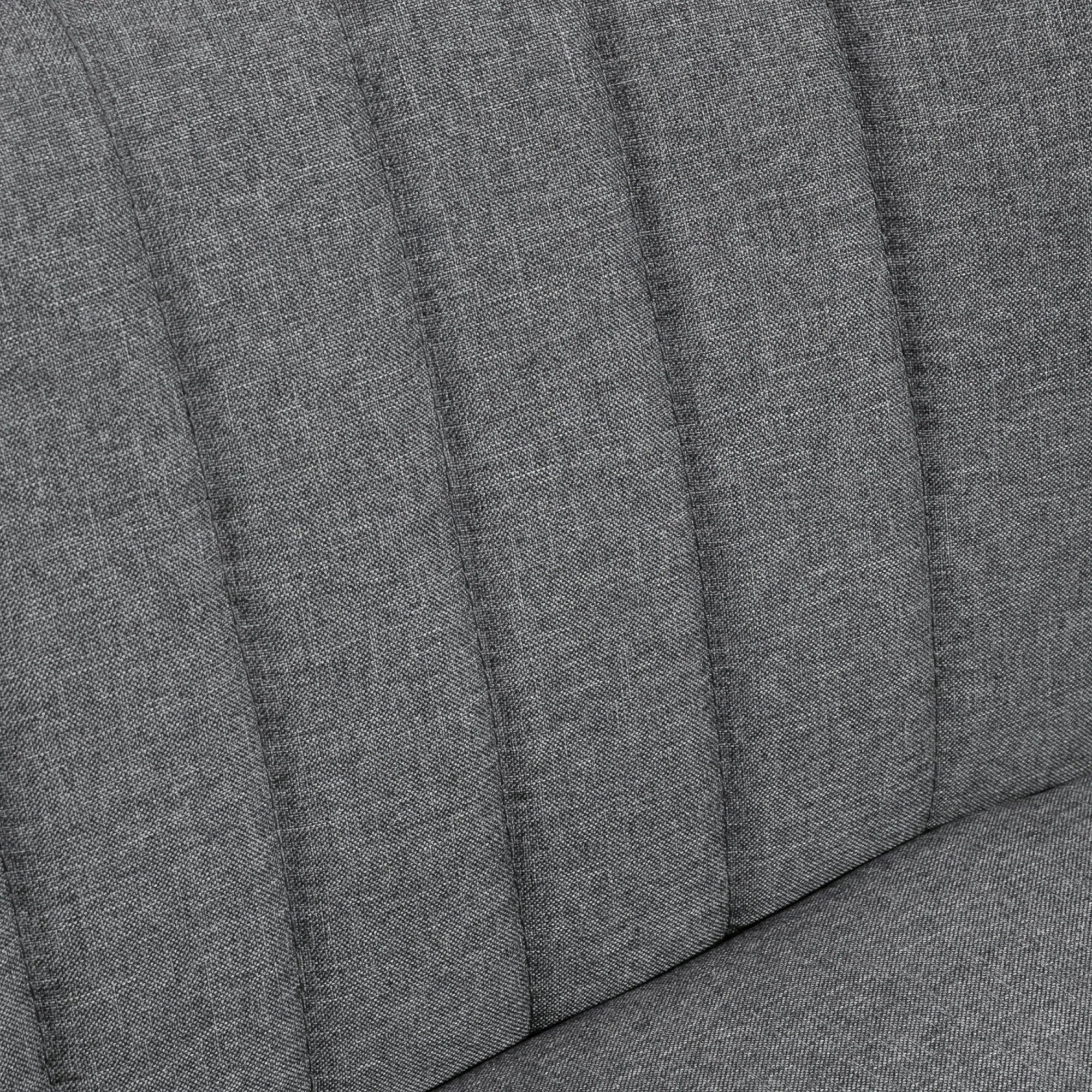 Dvivietė sofa, 117 cm, pilka