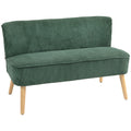 Dvivietė sofa, 117 cm, žalia