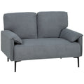 Dvivietė sofa, 127 cm, juoda