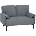 Dvivietė sofa, 127 cm, juoda