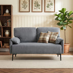 Dvivietė sofa, 127 cm, juoda