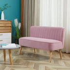 Dvivietė sofa, 140 cm, rožinė