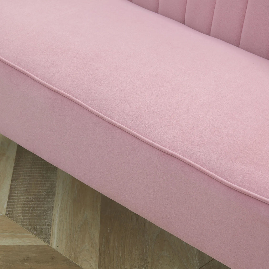 Dvivietė sofa, 140 cm, rožinė