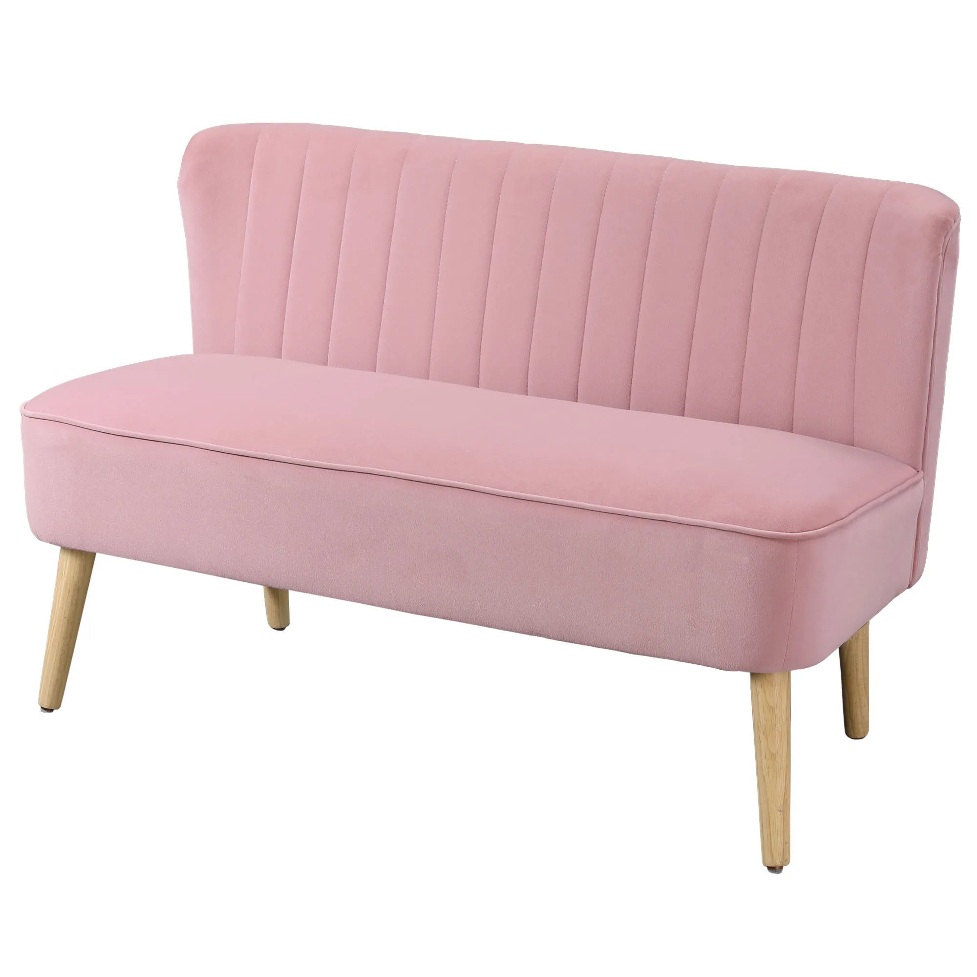 Dvivietė sofa, 140 cm, rožinė