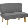 Dvivietė sofa, kompaktiška, iki 240 kg, pilka