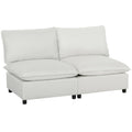 Dvivietė sofa, modulinė, 146 cm pločio, pilka