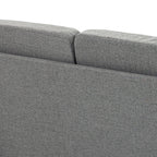 ® Dvivietė sofa | Nuimami pagalvėlės | Linas, putplastis, kaučiukmedis | Šviesiai pilka | 141 x 70 x 78 cm