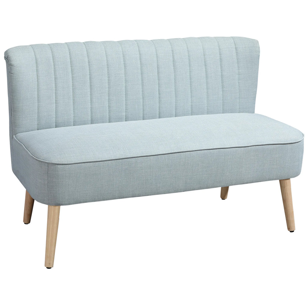 Dvivietė sofa, paminkštinta, iki 220 kg, šviesiai žalia