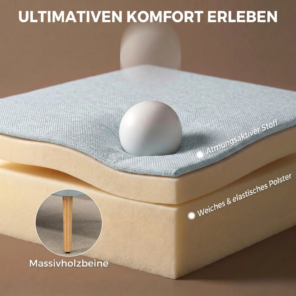 Dvivietė sofa, paminkštinta, iki 220 kg, šviesiai žalia