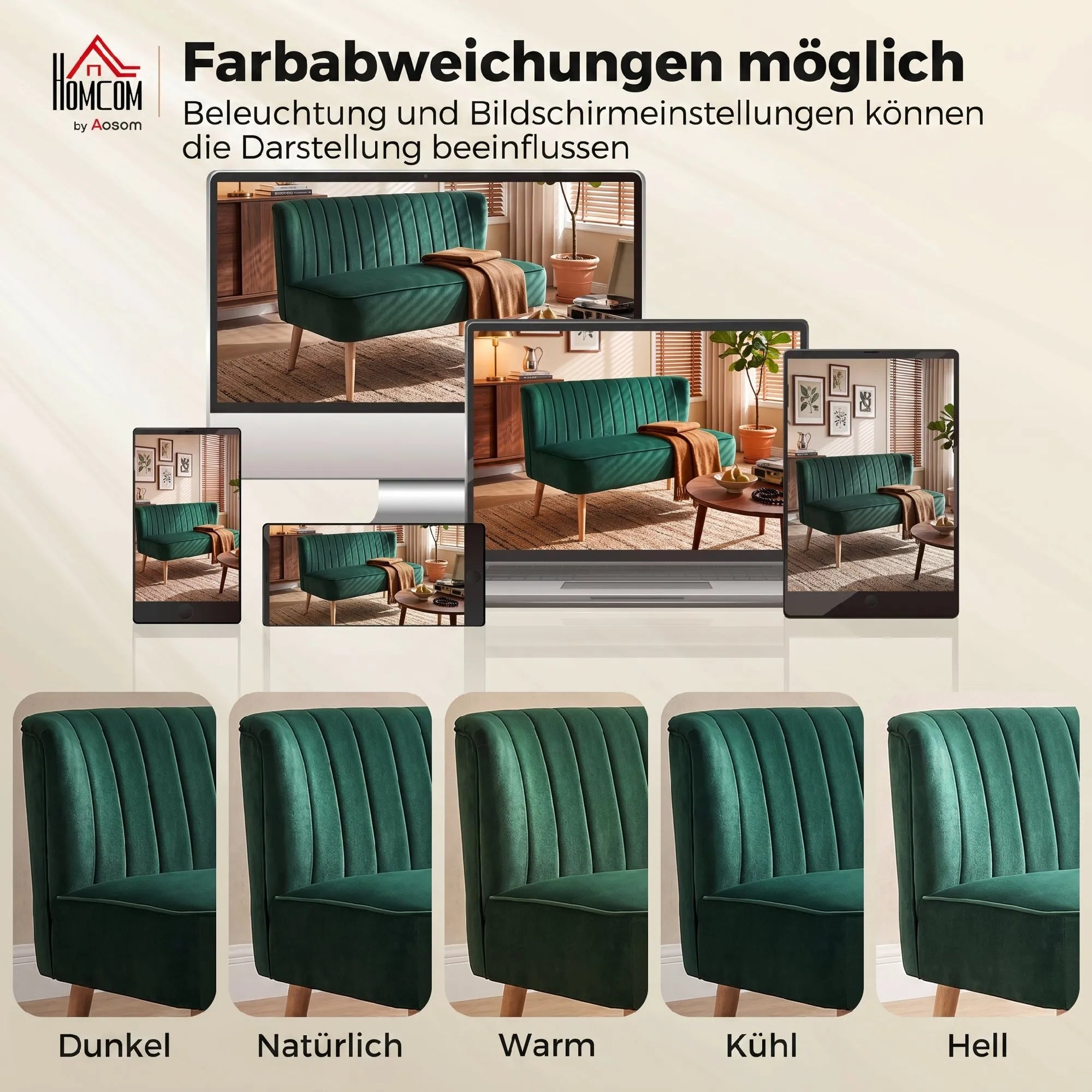 Dvivietė sofa, retro stiliaus, 117 cm, tamsiai žalia