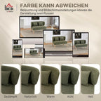 Dvivietė sofa, šenilinė, su sparno formos atlošu, tamsiai žalia