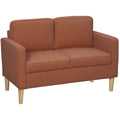 Dvivietė sofa su daiktadėže, 117 x 63 x 79 cm, oranžinė