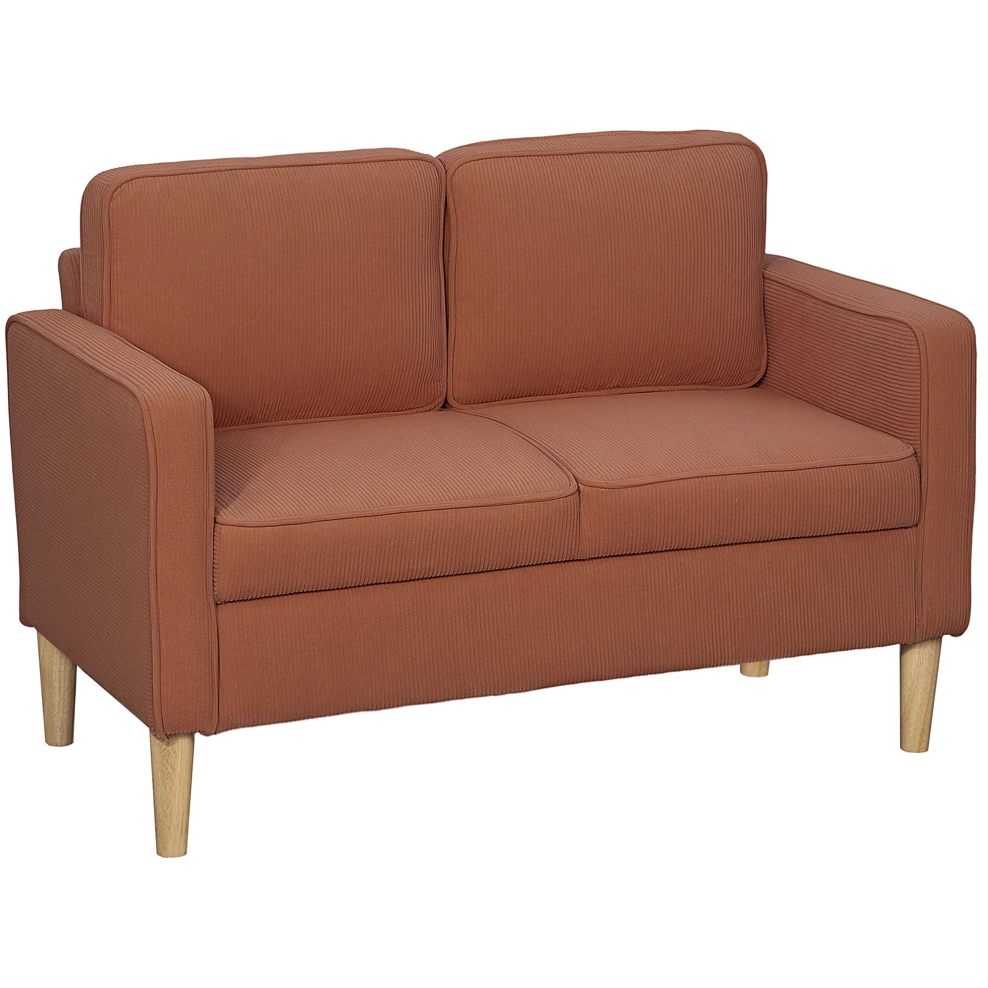 Dvivietė sofa su daiktadėže, 117 x 63 x 79 cm, oranžinė