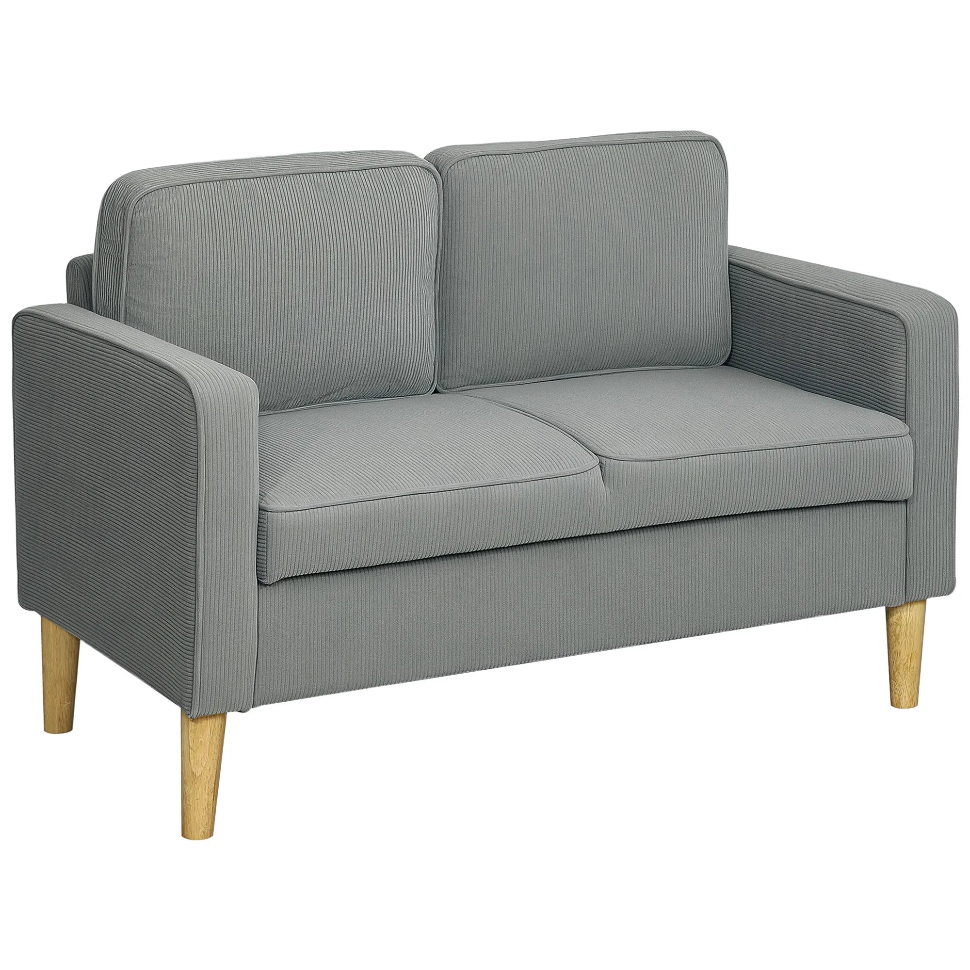 Dvivietė sofa su daiktadėže, šviesiai pilka