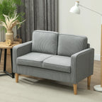 Dvivietė sofa su daiktadėže, šviesiai pilka