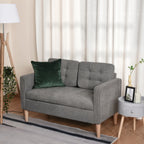Dvivietė sofa su patalynės dėže, pilka, 117 × 62 × 78 cm