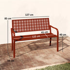 Suoliuko matmenų schema: plotis 127 cm, aukštis 85 cm, gylis 63 cm