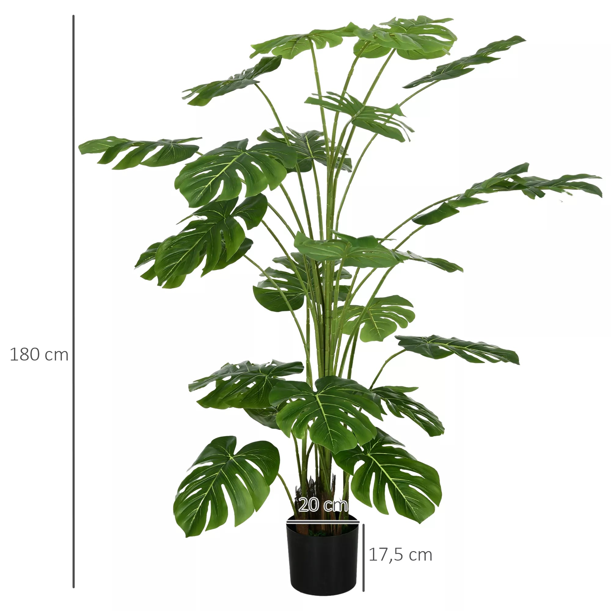Dirbtinė Monstera Deliciosa, 180 cm, žalia