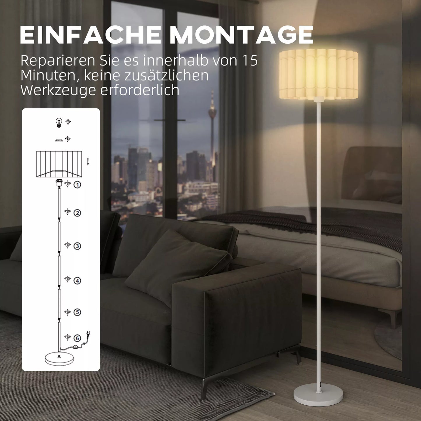 Retro stiliaus grindintuvas, plastikinis gaubtas, kojinis jungiklis, metalinis strypas, baltas