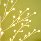 Kalėdinė dekoracija – dirbtinis beržas su 120 LED, IP44, 150 cm, baltas