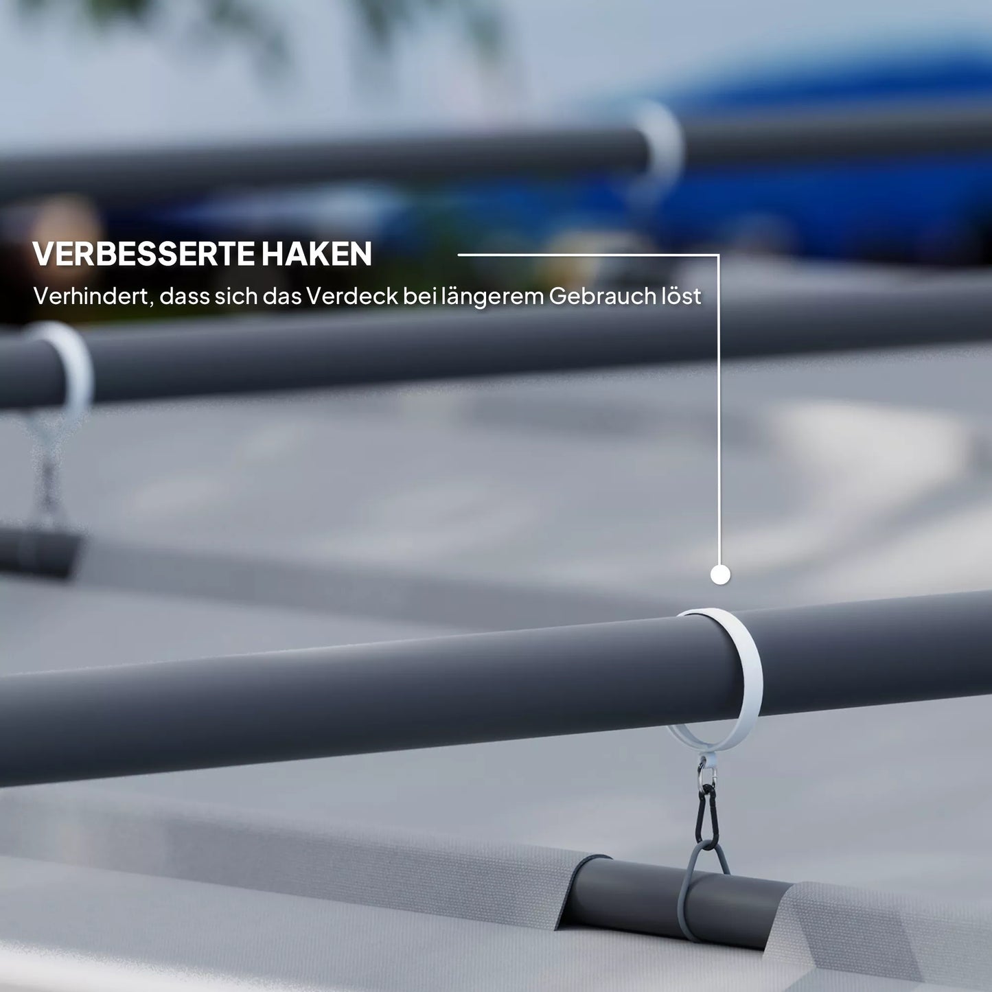 3 x 3 m sodo pergola su ištraukiamu stogu, paviljonas, baldakimas šešėliui, UPF30+, pilka