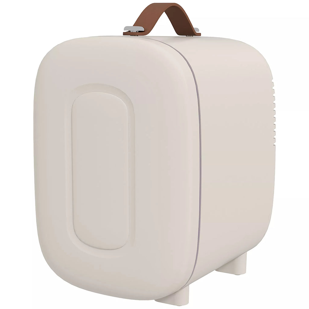 Mini šaldytuvas „Beauty Fridge“, 4 l talpos, 20,3 x 26,3 x 28 cm, kreminės baltos spalvos