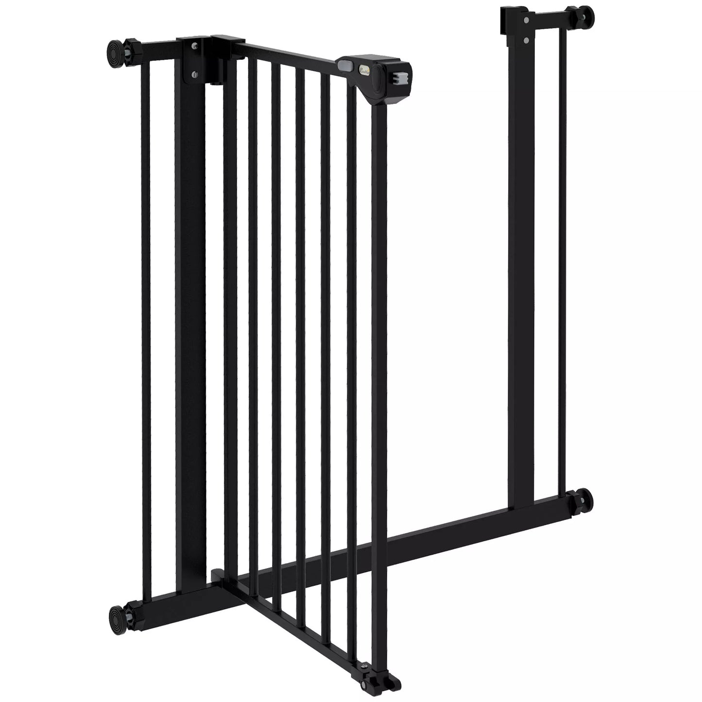 Apsauginiai varteliai šunims, barjeras augintiniams, metalas, plastikas, 74-80 cm, juodi