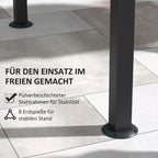 Pavėsinė su informacine grafika apie lauko naudojimą