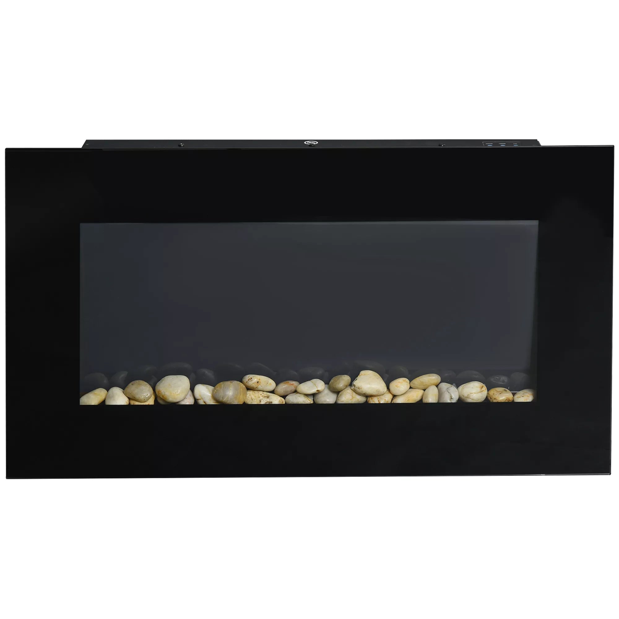 Elektrinis sieninis židinys, 1000 W/2000 W, LED ugnies efektas, nuotolinio valdymo pultas, stilingas išvaizda, su šildymo funkcija