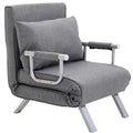 Sofa-lova su reguliojamu atlošu, 185,5 cm, pilka