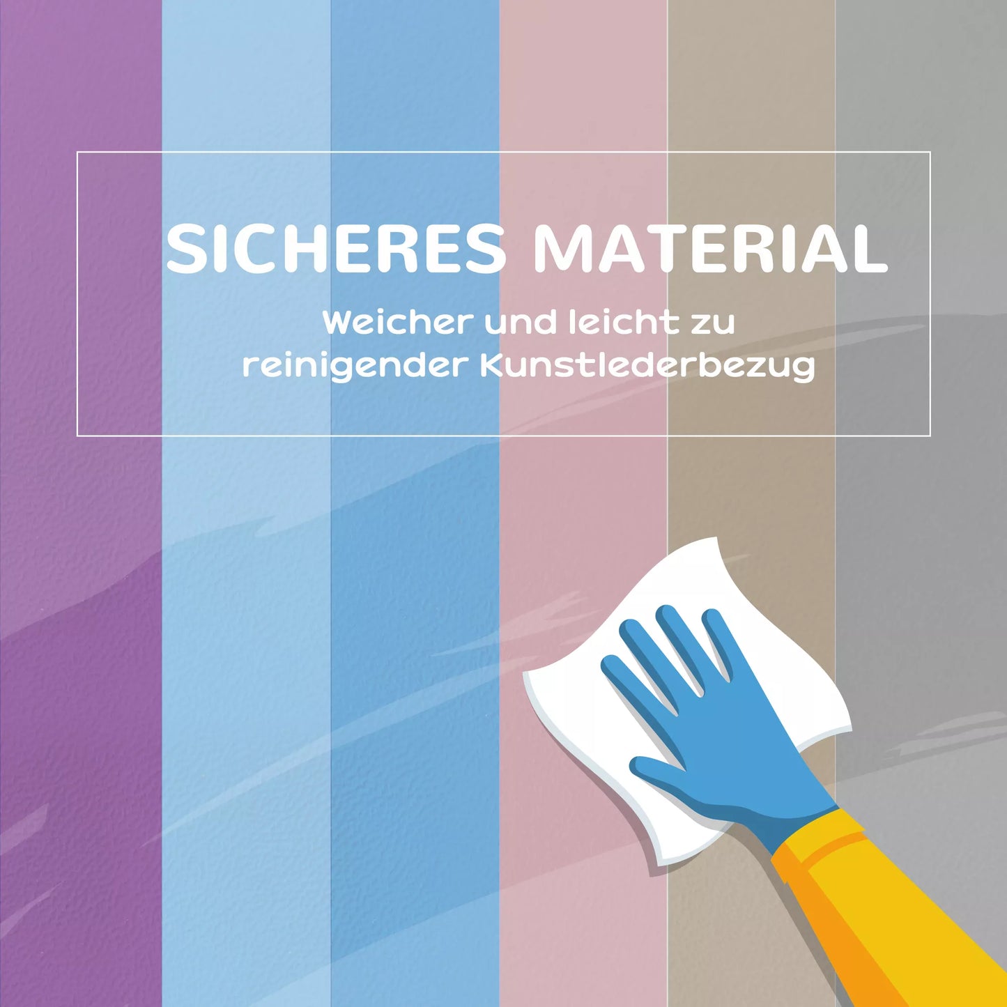 Minkšti blokeliai, 12 kubelių po 20 x 20 x 20 cm, lengvai prižiūrimi, saugūs vaikams, 1-3 metukams, dirbtinė oda