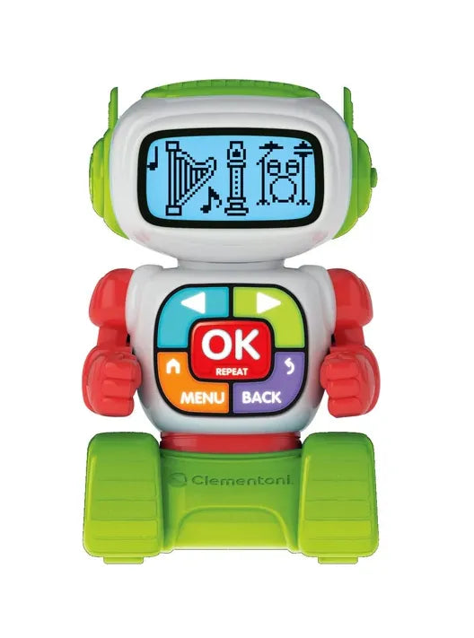 Edukacinis robotas Clementoni Eddie, 20 užduočių, 4-6 metų vaikams, 20x11x25 cm