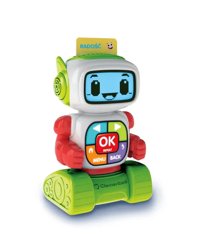 Edukacinis robotas Clementoni Eddie, 20 užduočių, 4-6 metų vaikams, 20x11x25 cm