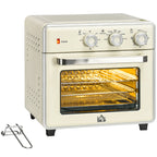Elektrinė mini krosnelė, 1400 W, 20 l, kreminė ir sidabrinė