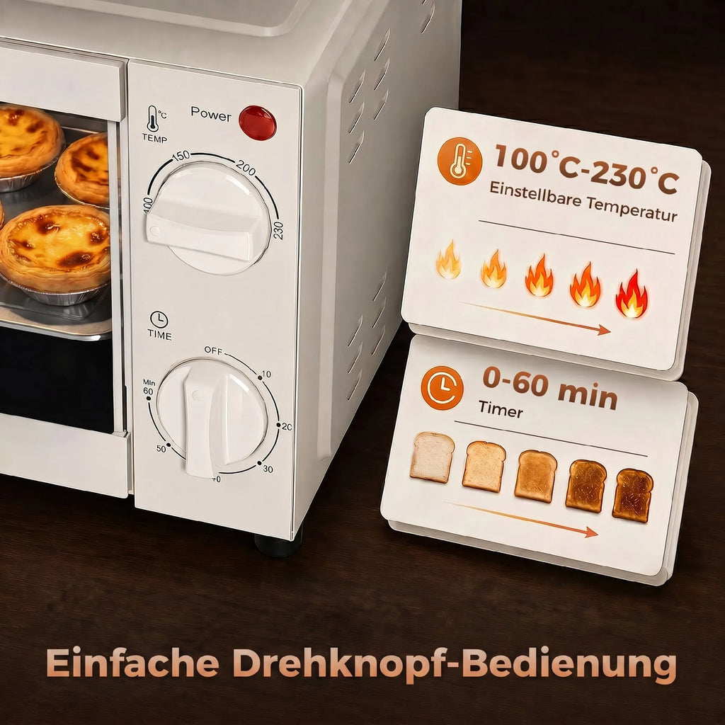 Elektrinė miniorkaitė NEFF, su laikmačiu, 9 l, kreminė balta