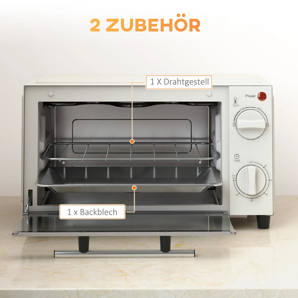 Elektrinė miniorkaitė NEFF, su laikmačiu, 9 l, kreminė balta