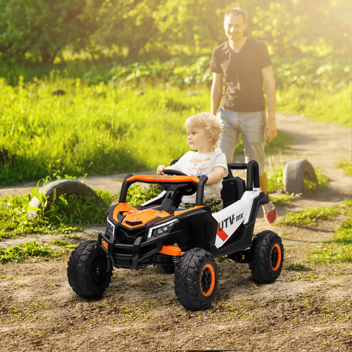 Elektrinis automobilis vaikams 3–5 metų, iki 30 kg, oranžinis 12V