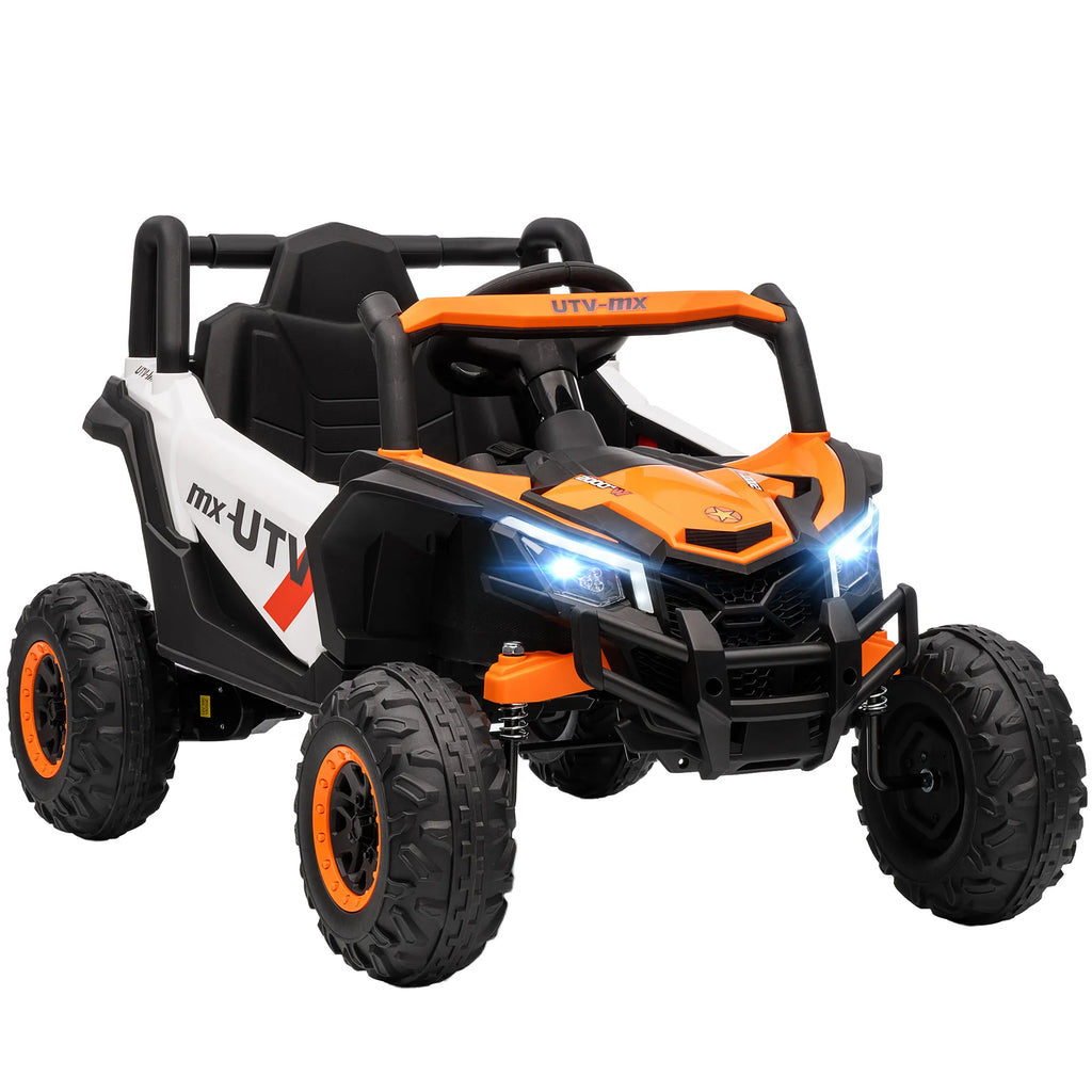 Elektrinis automobilis vaikams 3–5 metų, iki 30 kg, oranžinis 12V