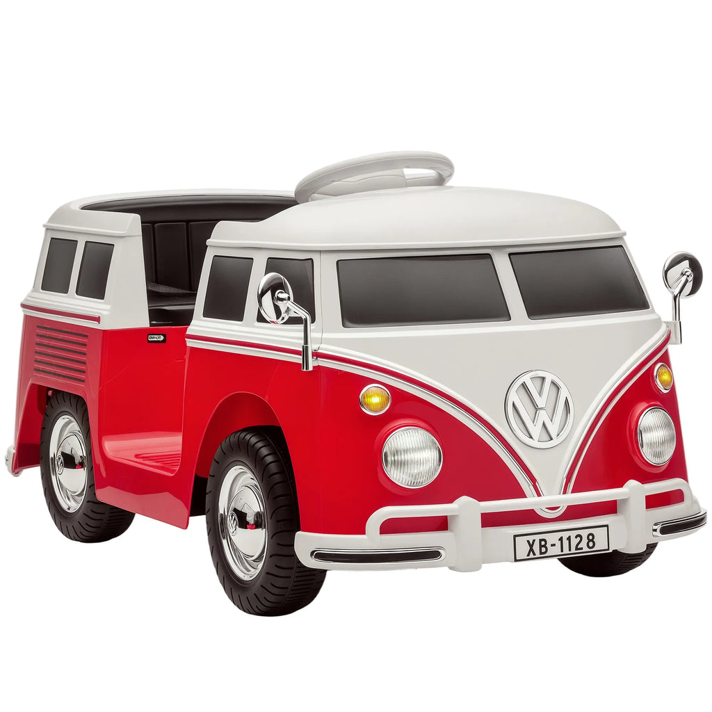Elektrinis automobilis Volkswagen T1, 3–7 metų vaikams, raudonas