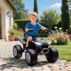 Elektrinis keturratis vaikams, dvivietis, iki 50 kg, 3–8 metai, juodas 24V 6,5 km/h