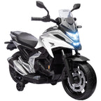 Elektrinis motociklas Honda 3-6 metų vaikams, baltas, iki 30 kg