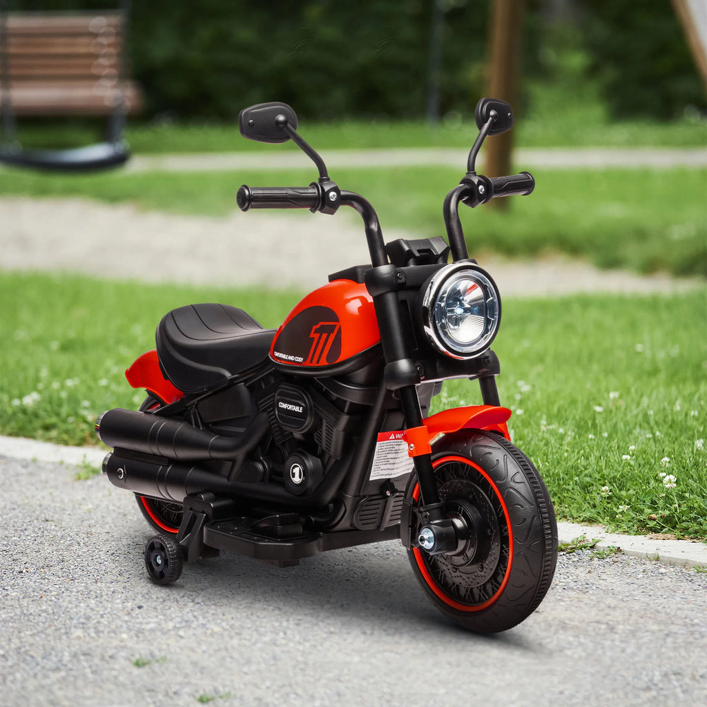 Elektrinis motociklas vaikams 18–36 mėn., iki 25 kg, raudonas