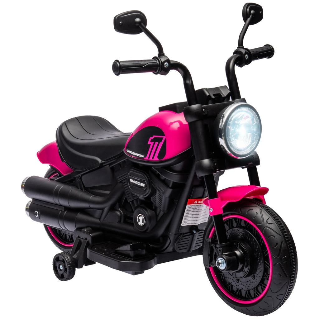 Elektrinis motociklas vaikams 18-36 mėn., iki 25 kg, rožinis