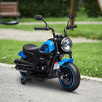 Elektrinis motociklas vaikams 18-36 mėn., su atraminiais ratukais, mėlynas